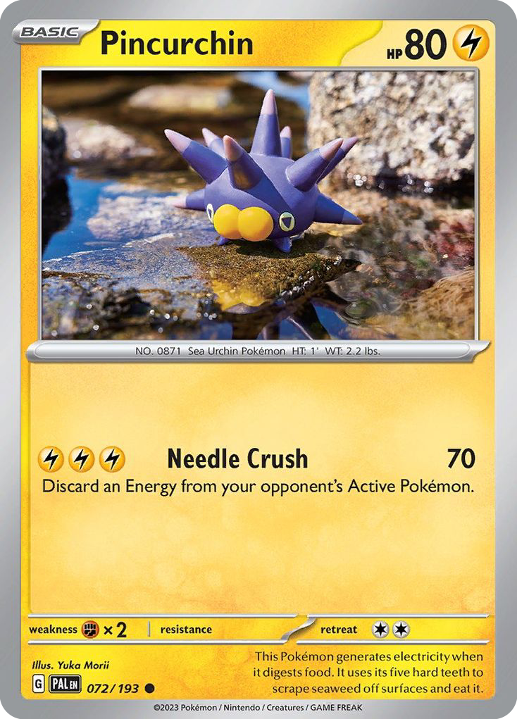 Paldea Evolved Pincurchin #72/193